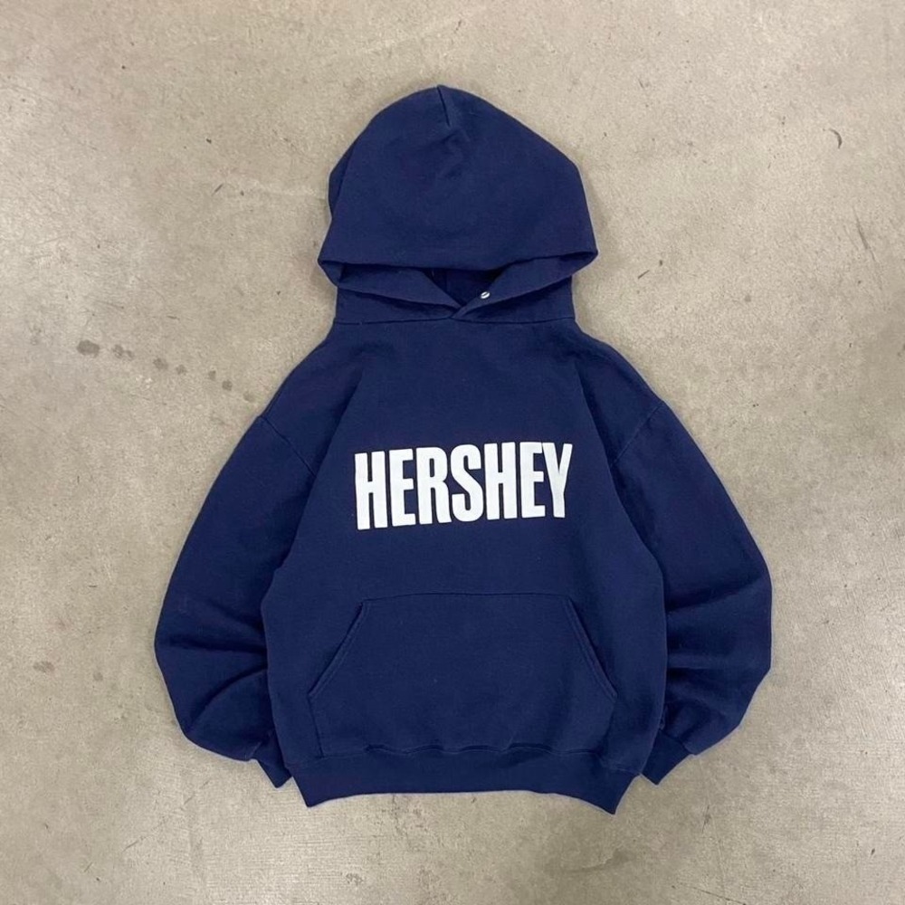 Vintage Hershey Chocolate Bar Jerzees 2000s Hoodie Outerwear Size S
